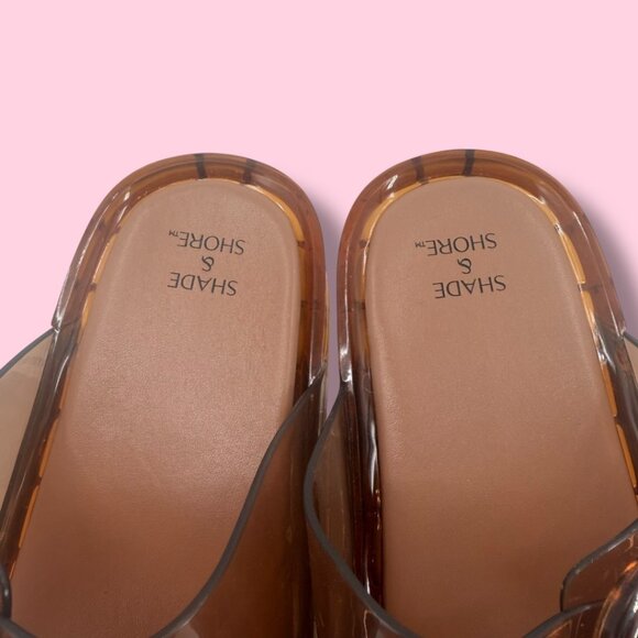 Shade & Shore Sandals Brown Neutral Size 8 NWT Beach - Picture 6 of 6